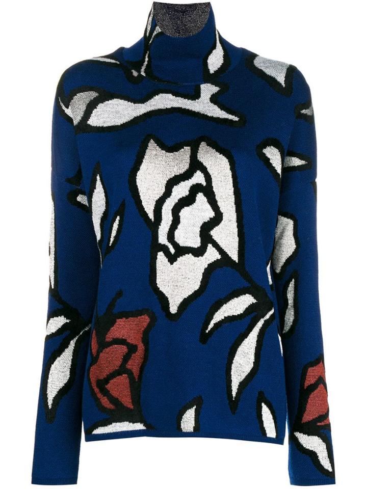 Christian Wijnants Kalice Flower Jumper - Blue