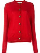 Moschino Vintage Button Cardigan, Women's, Size: 42, Red