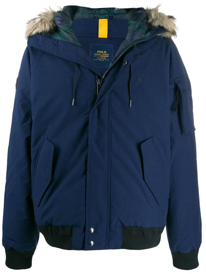 Polo Ralph Lauren Fur-hood Down Jacket - Blue