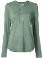 Raquel Allegra Bowie Henley Blouse - Green