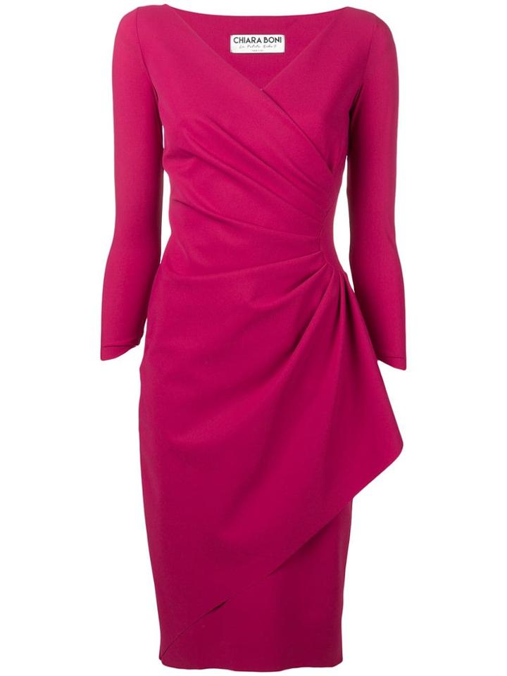 Le Petite Robe Di Chiara Boni Knotted Waist Dress - Red