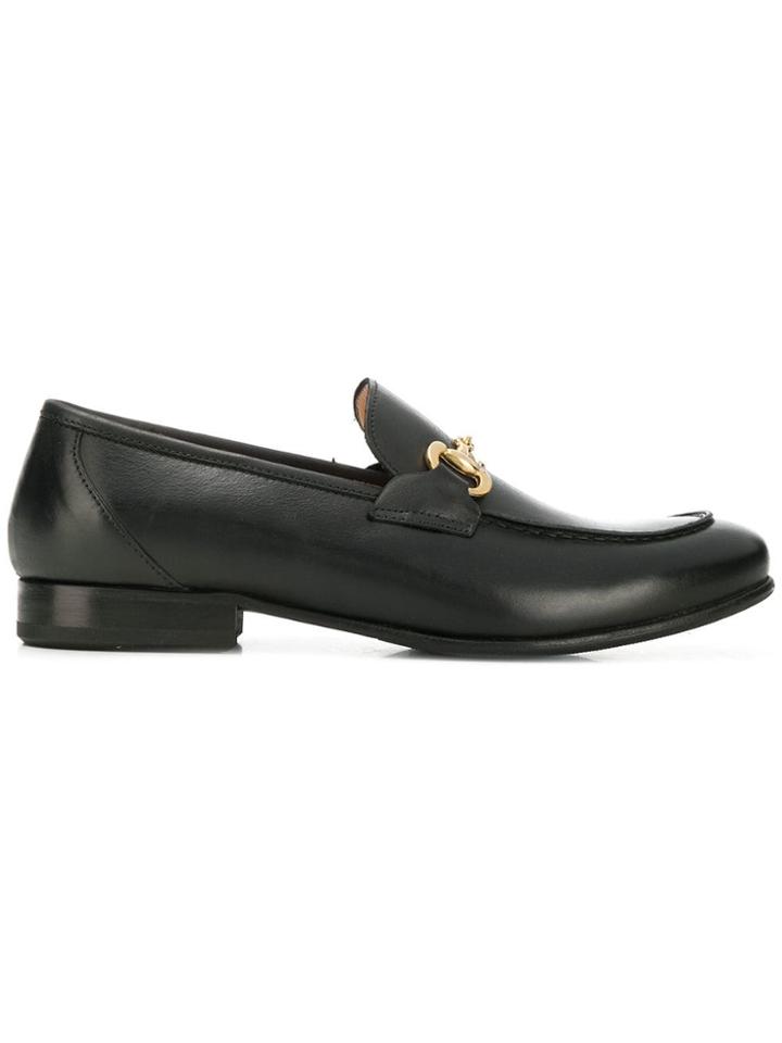 Cenere Gb Classic Leather Loafers - Black