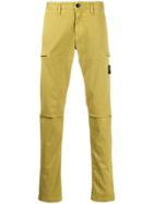 Stone Island Logo Patch Chinos - Yellow