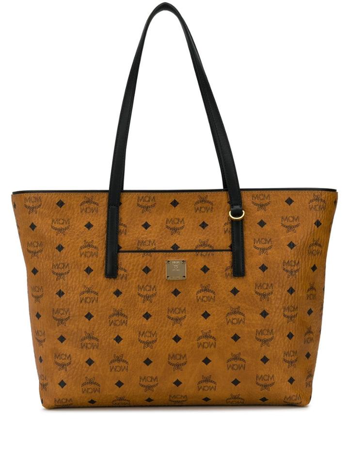 Mcm Large Shoulder Bag - Brown
