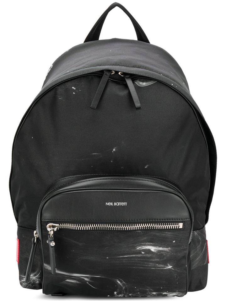 Neil Barrett Printed Backpack - Black