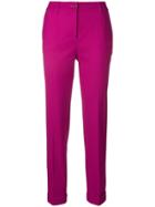 P.a.r.o.s.h. Tailored Cropped Trousers - Pink & Purple