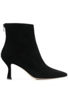 Leqarant Pointed Ankle Boots - Black