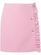 Msgm Ruffle Trim Skirt - Pink
