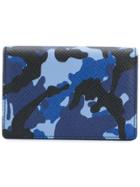 Smythson Camouflage Wallet - Blue