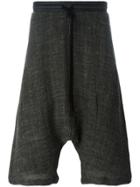 Lost & Found Ria Dunn Drop Crotch Track Shorts - Black
