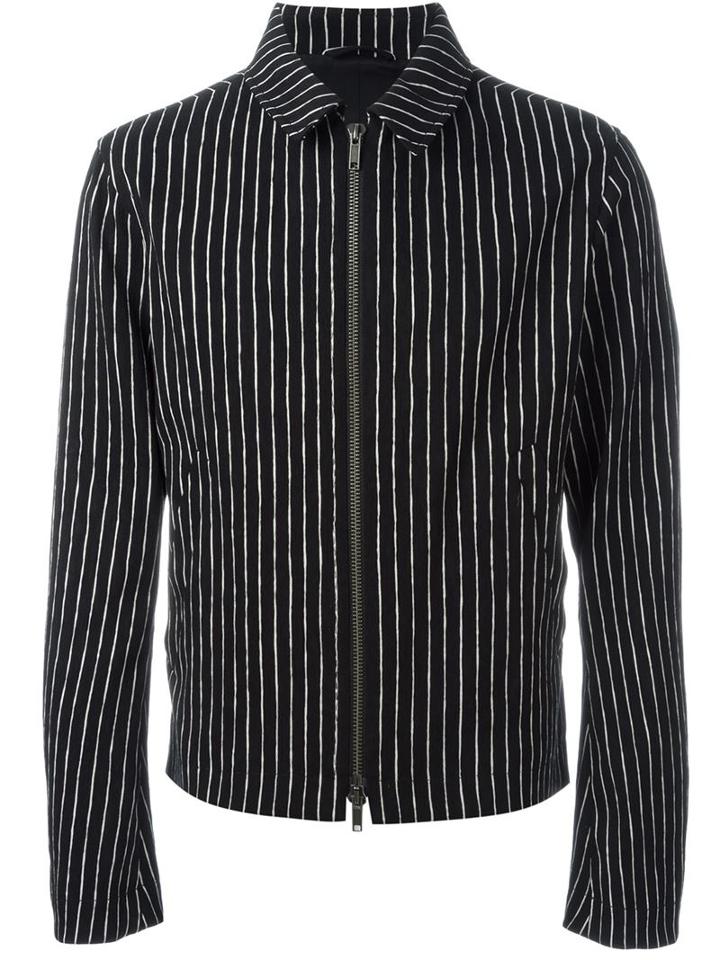Haider Ackermann Striped Zip Front Jacket
