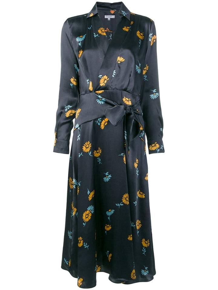 Equipment Floral Print Dress - Blue