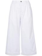 Société Anonyme Cropped Wide Leg Trousers - White