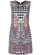 Versace Signature Print Dress - Multicolour