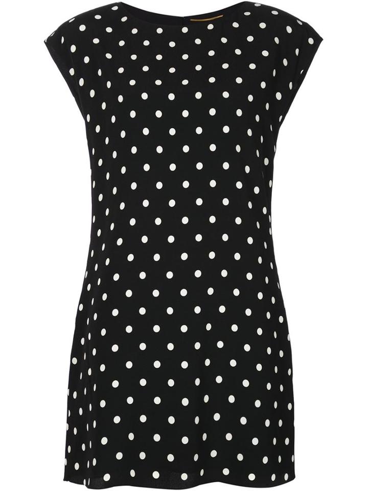 Saint Laurent Short Polka Dot Dress