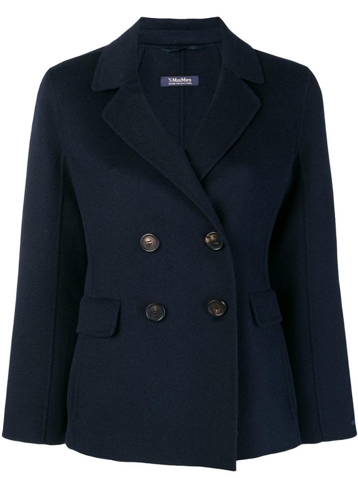 's Max Mara Double Breasted Jacket - Blue