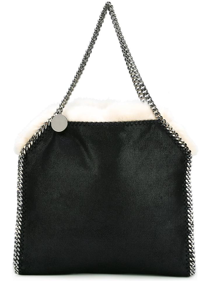 Stella Mccartney 'falabella' Tote, Women's, Black, Artificial Leather/artificial Fur