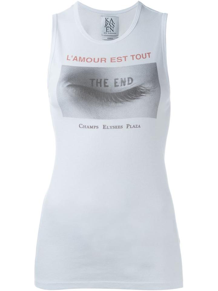 Zoe Karssen 'l'amour Est Tout' Tank Top