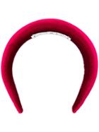 In The Mood For Love Plain Velour Headband - Red