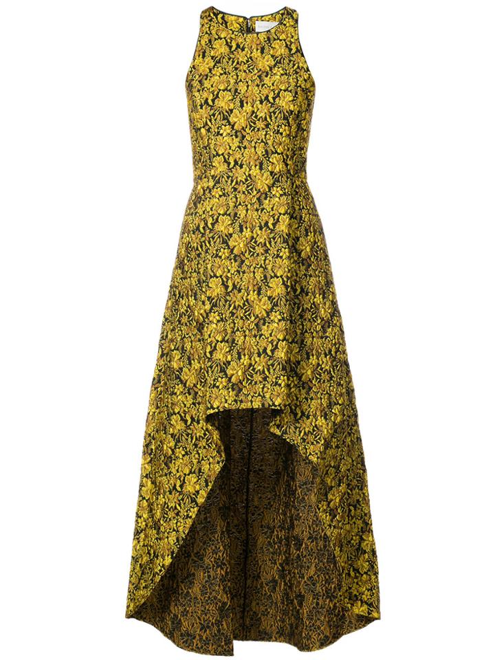 Sachin & Babi Emerald Floral-print High-low Dress - Yellow & Orange