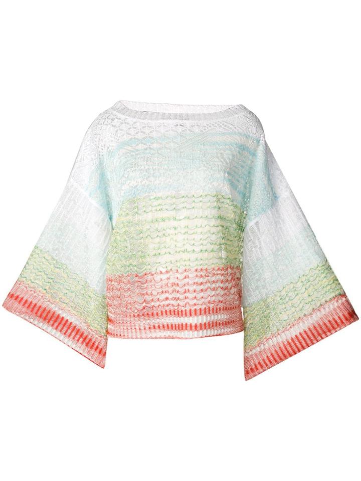 Missoni Colour Block Jumper - White