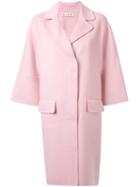 Marni Kimono Sleeve Coat, Women's, Size: 42, Pink/purple, Angora/cashmere/virgin Wool