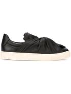 Ports 1961 Bow Sneakers, Women's, Size: 41, Black, Goat Skin/lamb Skin/rubber