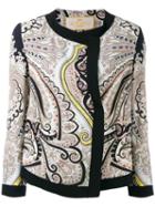 Etro - Printed Jacket - Women - Silk/acetate/viscose - 46, Silk/acetate/viscose