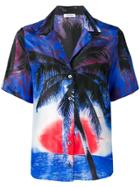 P.a.r.o.s.h. Tropical Print Shirt - Blue