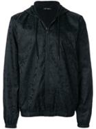 Versace Baroque Pattern Hooded Jacket - Black