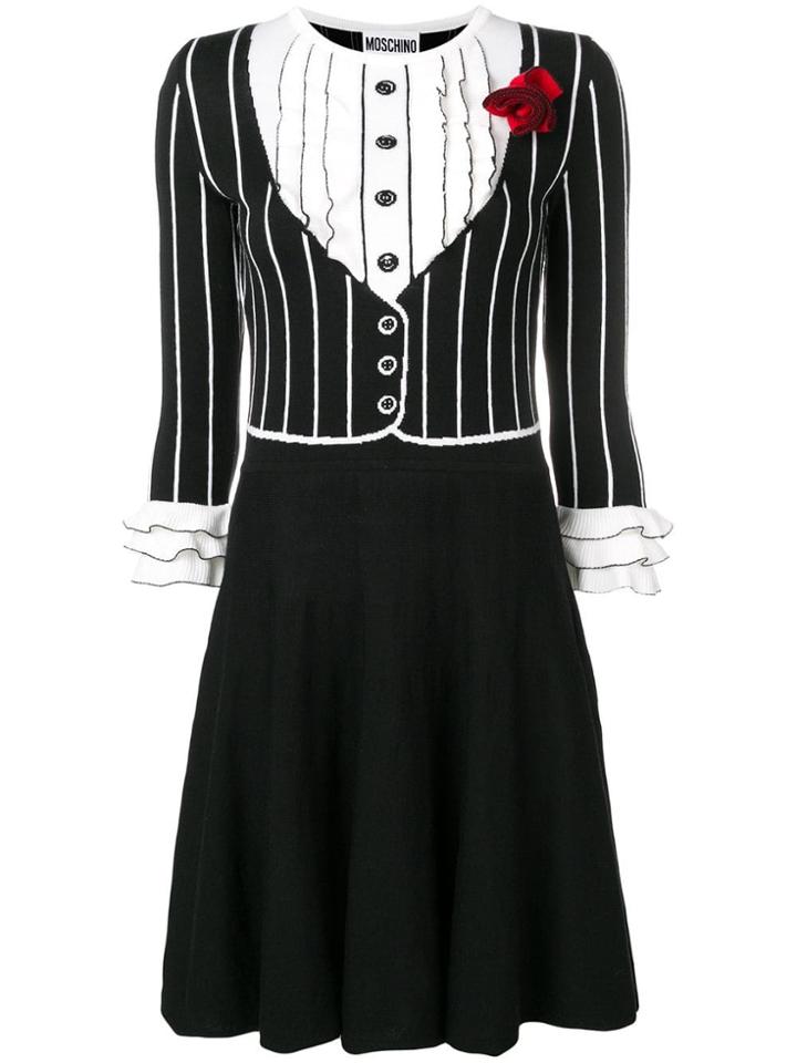 Moschino Knit Printed Dress - Black
