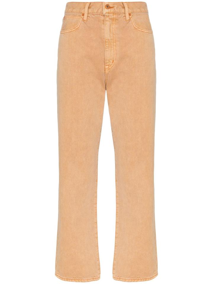 Slvrlake Beige Flared High Rise Jeans - Neutrals