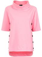 Andrea Bogosian Addict Print Buttoned Blouse - Pink & Purple