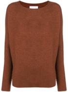 Christian Wijnants Round Neck Jumper - Brown