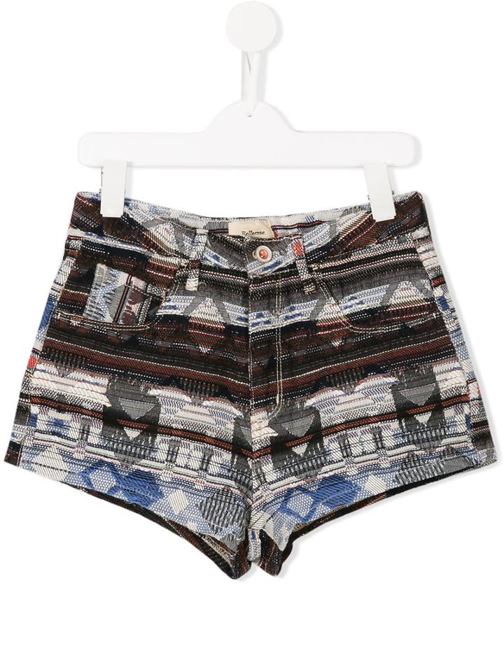Bellerose Kids Aztec Pattern Shorts, Girl's, Size: 14 Yrs