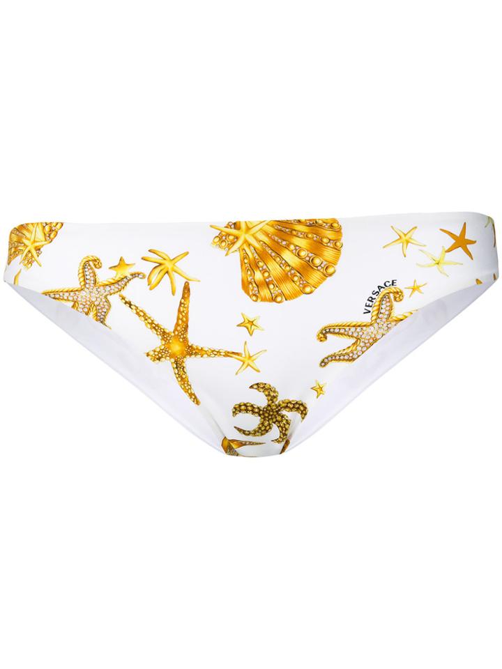 Versace Trésor De La Mer Bikini Bottoms - White