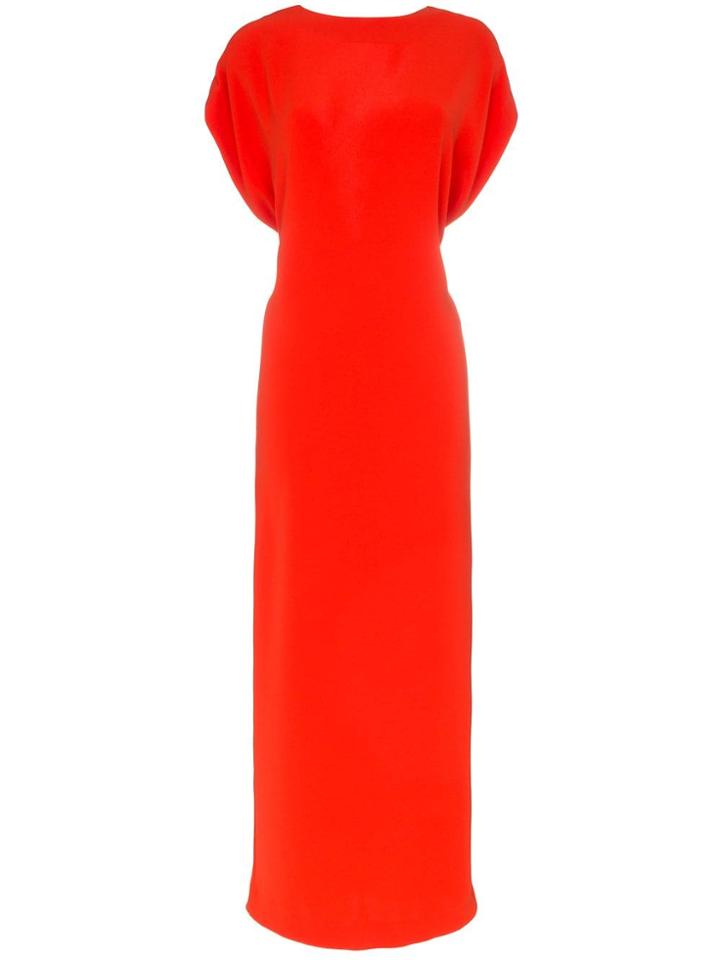 Poiret Draped Maxi Dress - Red