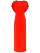Poiret Draped Maxi Dress - Red