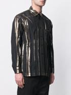 Issey Miyake Men Metallic Shirt - Black