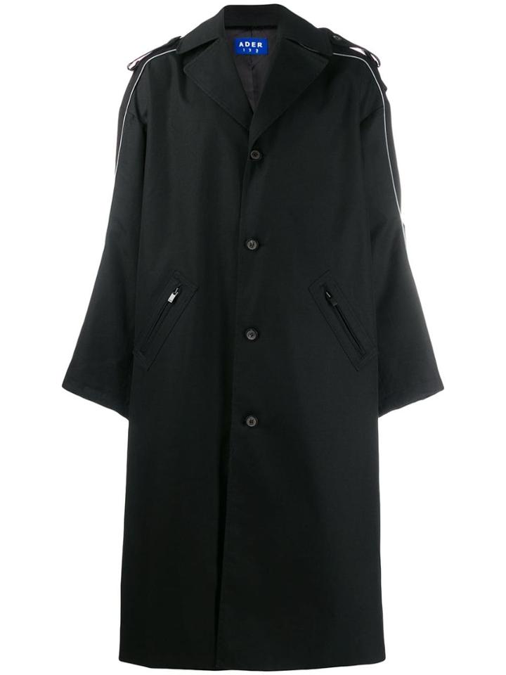 Ader Error Oversized Trench Coat - Black