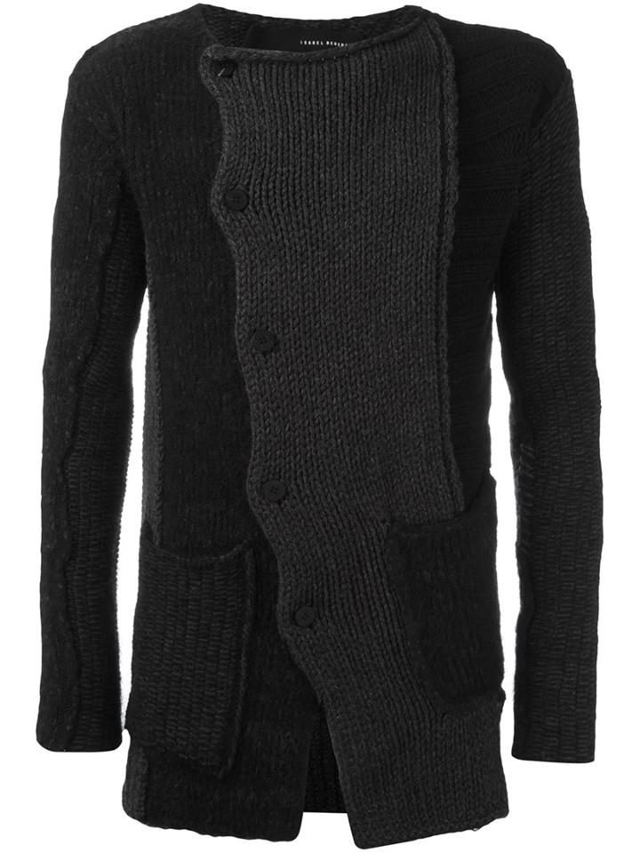 Isabel Benenato Scalloped Fastening Cardigan