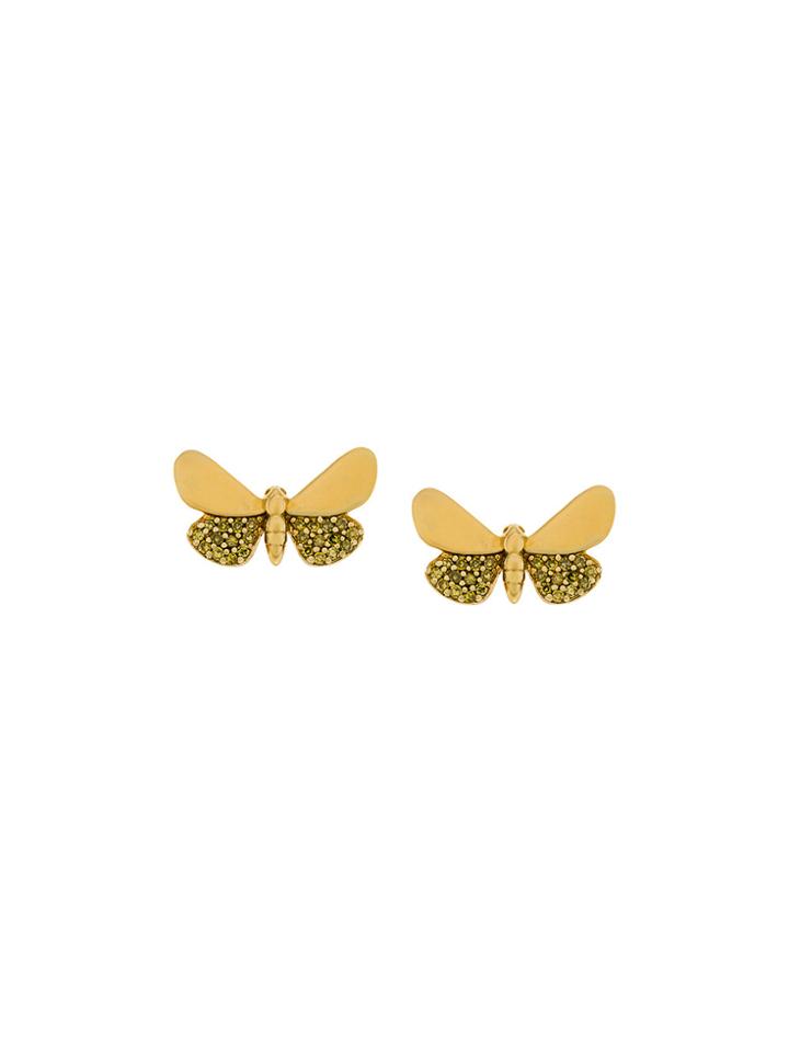 Astley Clarke Cinnabar Moth Earrings - Metallic