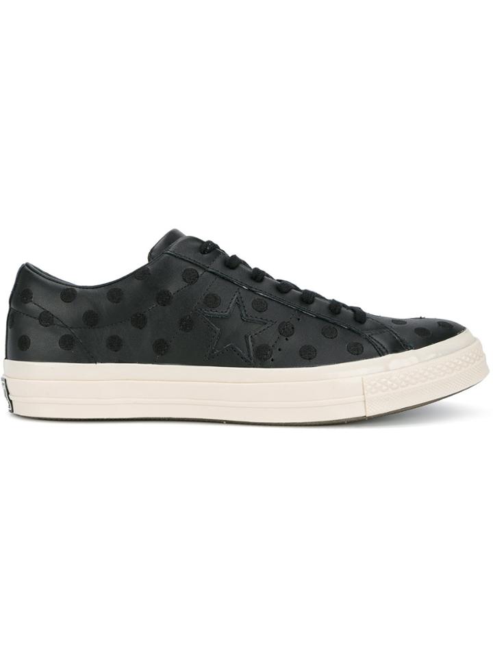 Converse Black Polka Dot One Star Trainers