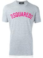 Dsquared2 Dual Fabric Logo T-shirt, Men's, Size: Xl, Grey, Cotton/viscose