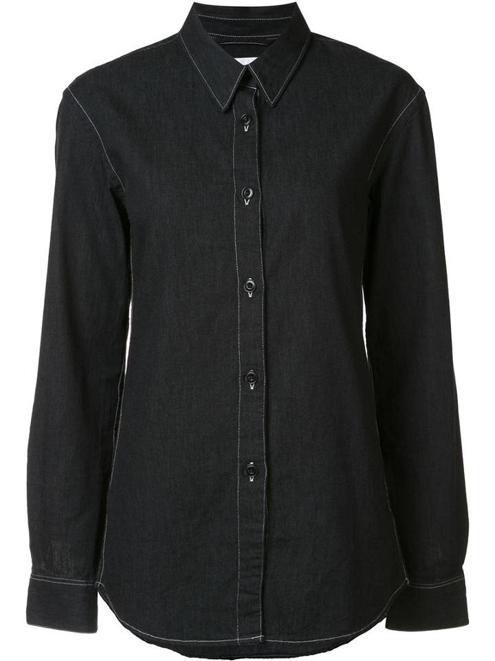 Lemaire Pointed Collar Shirt, Women's, Size: 36, Black, Cotton