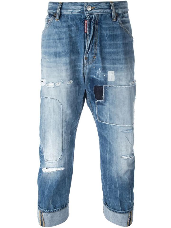 Dsquared2 Workwear Jeans, Men's, Size: 42, Blue, Cotton/polyester