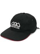 Moncler Logo Embroidered Cap - Black