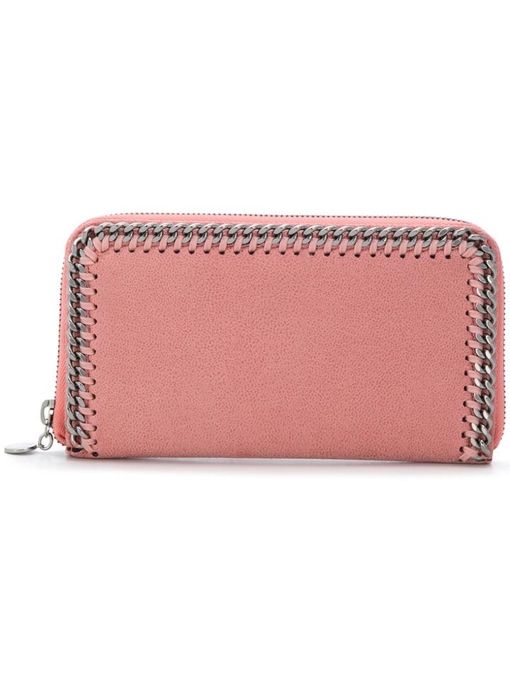 Stella Mccartney Falabella Zip Around Wallet - Pink & Purple