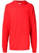 Marka - Oversized Hoodie - Men - Cotton - 2, Red, Cotton