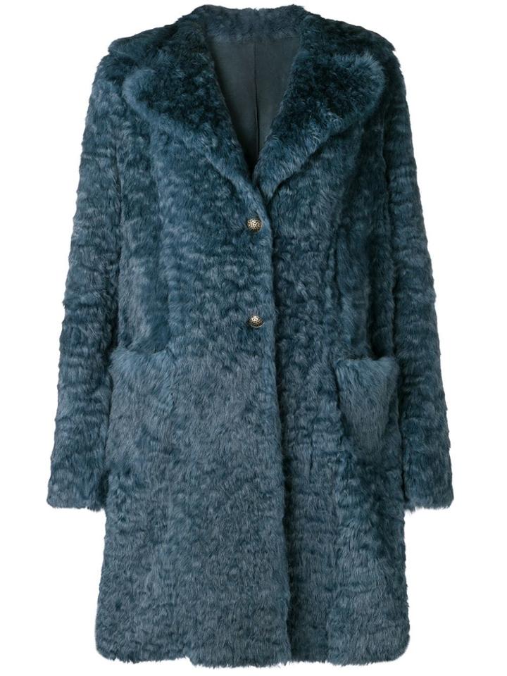 Salvatore Santoro Oversized Coat - Blue